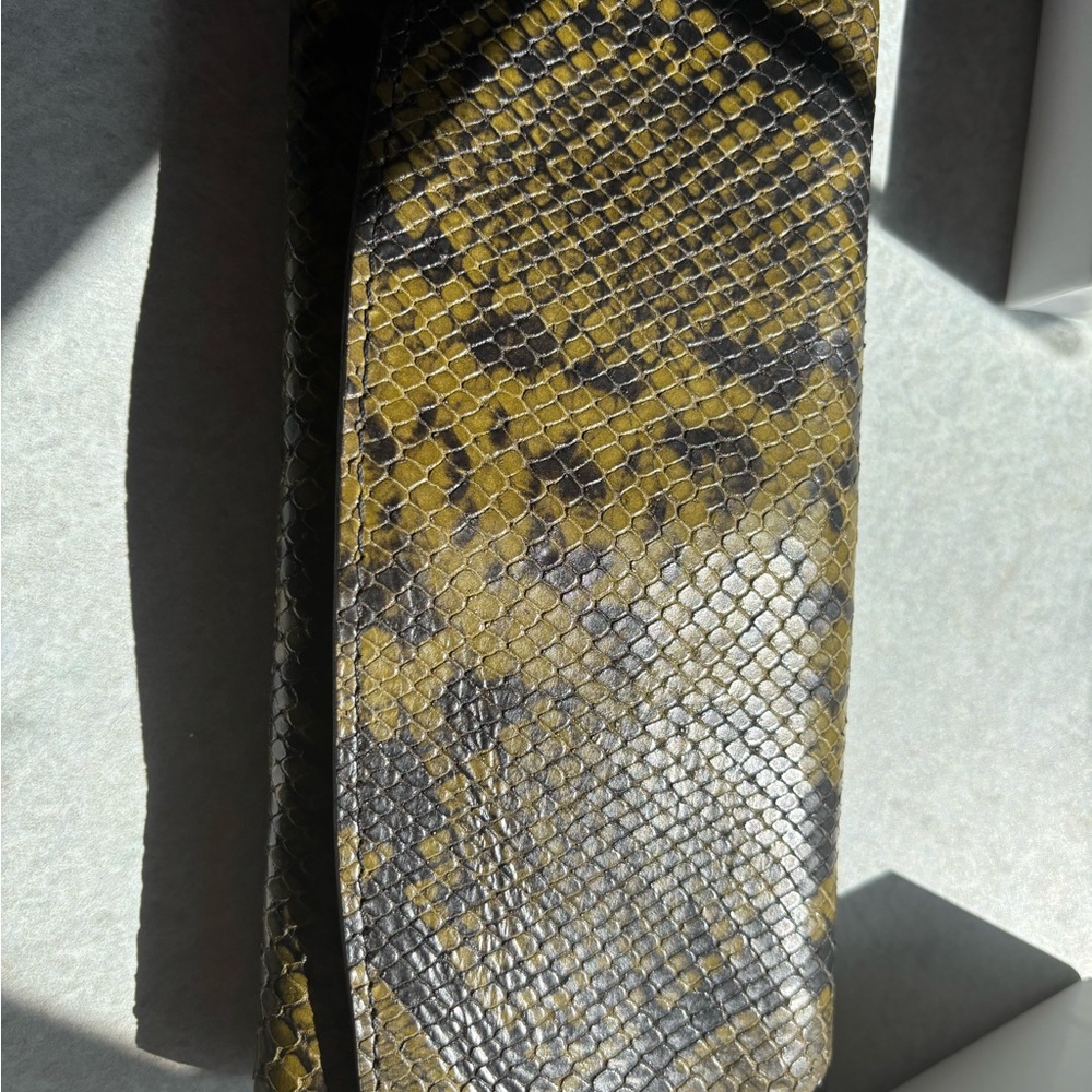 Patricia Nash Green and Black Snakeskin Wallet